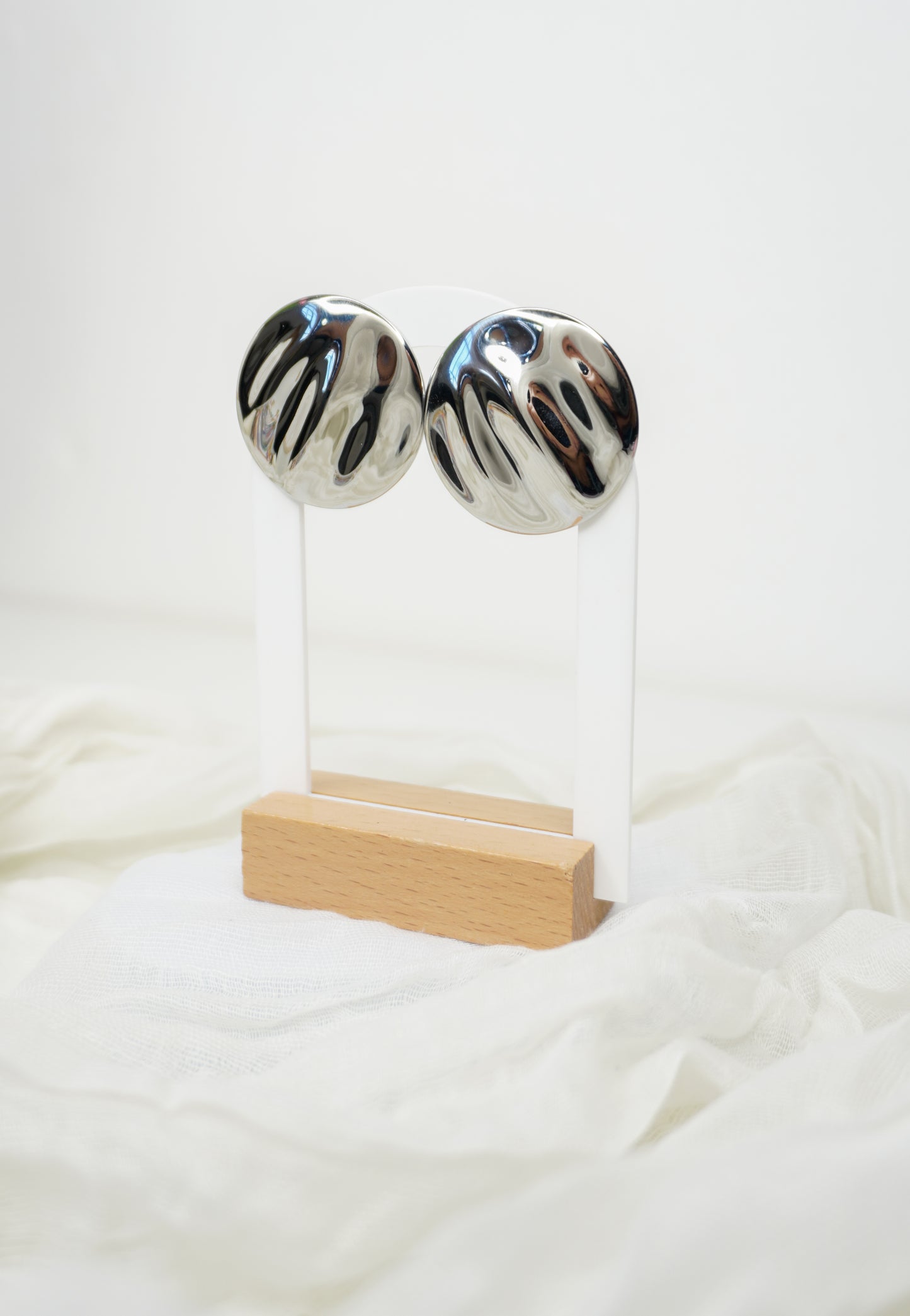 Circle Silver Earrings