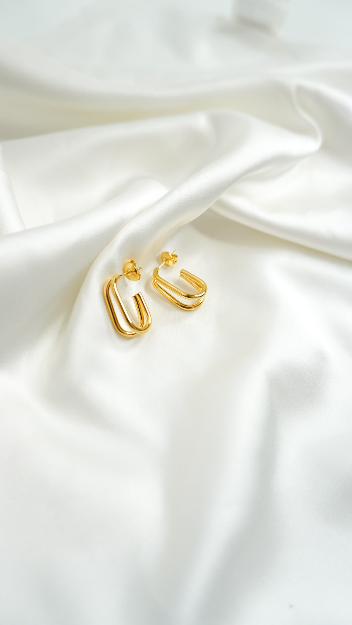 Double Gold Earrings