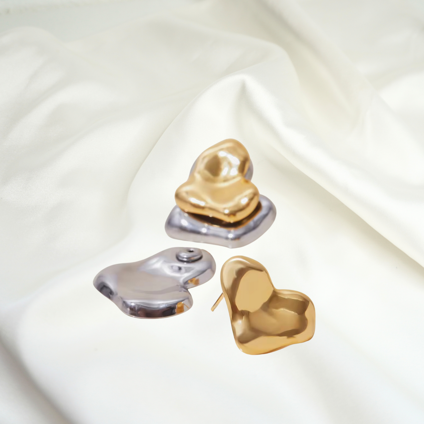 Heart 2 in 1 Earrings