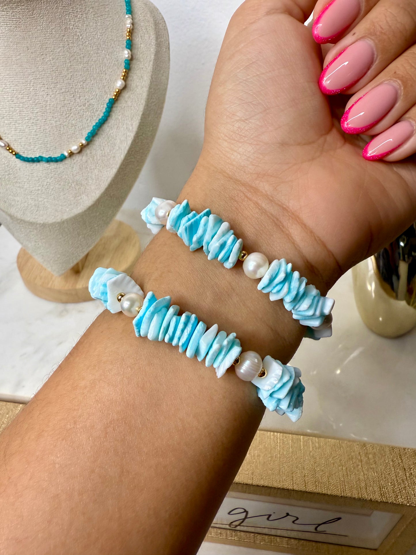 Blue Caracol Bracelet