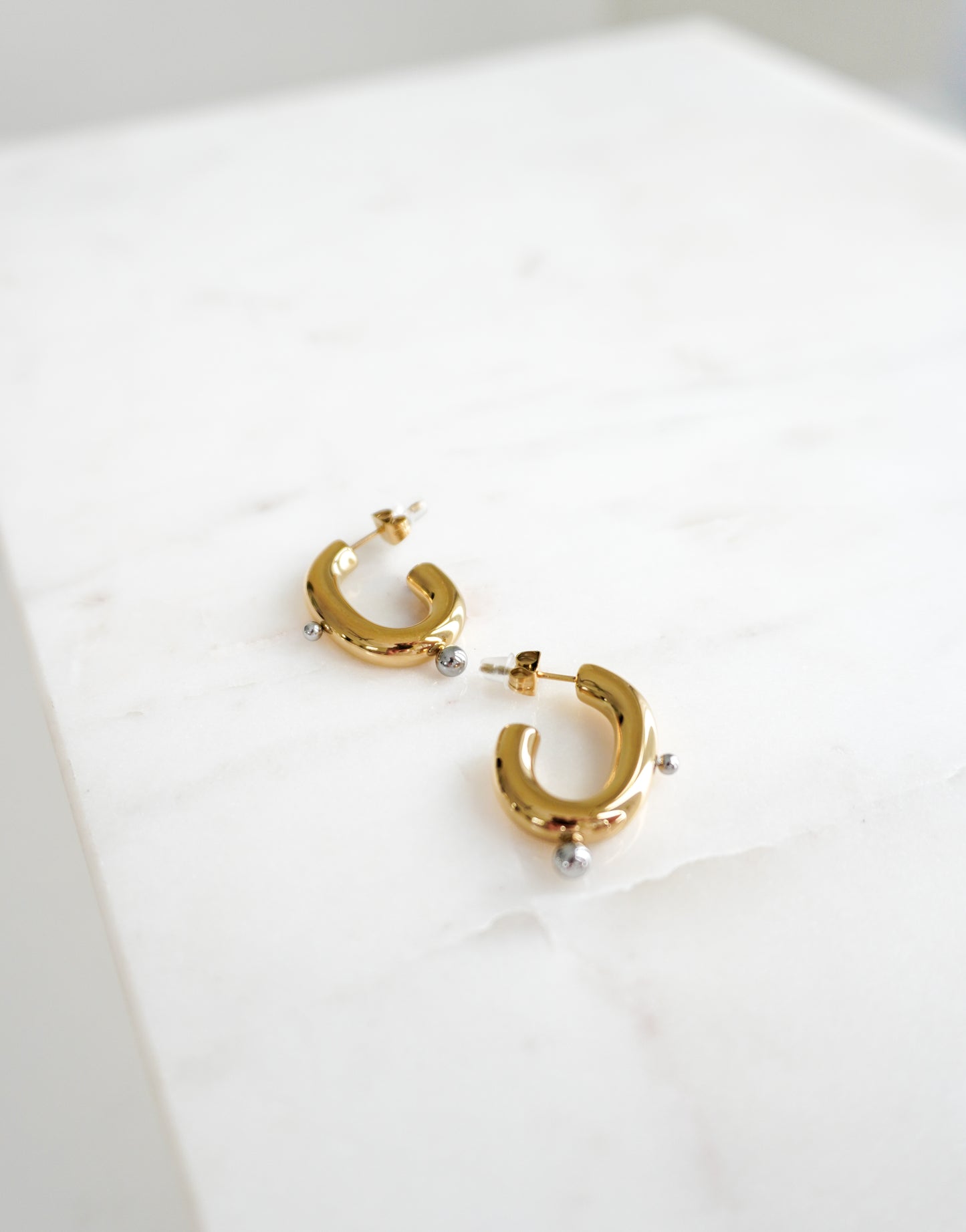 C Two Tones Earrings