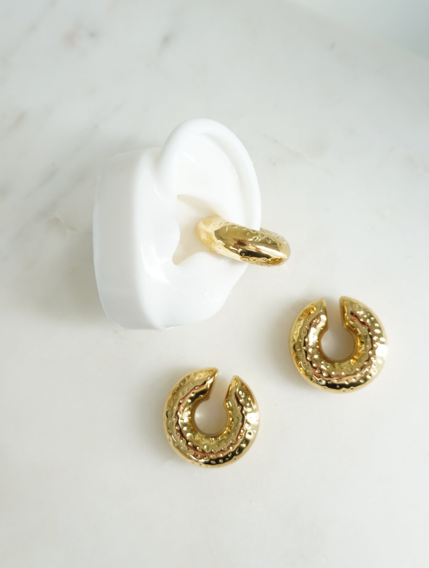 Textured Gold Ear Cuff