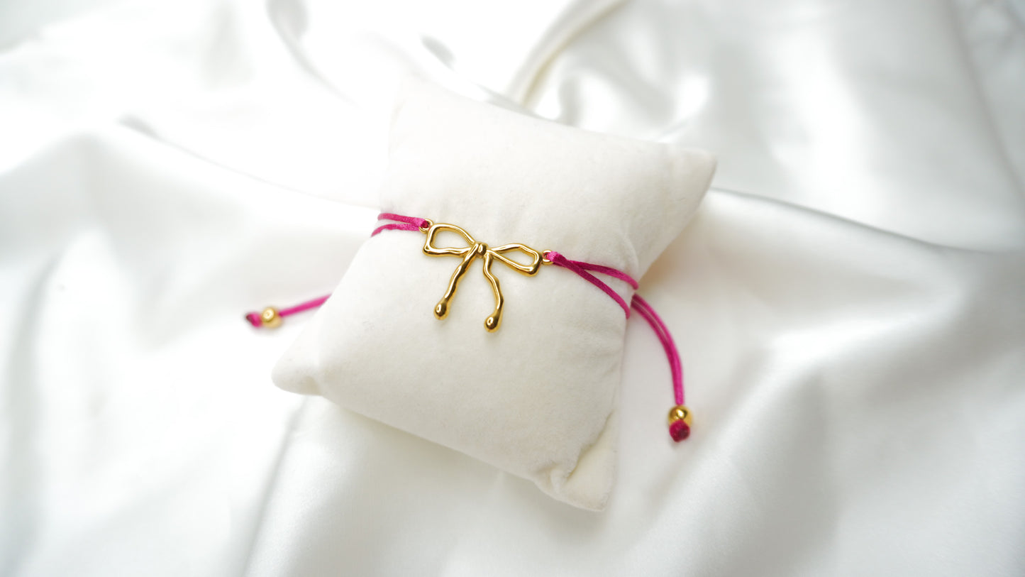 Pink Bow Bracelet