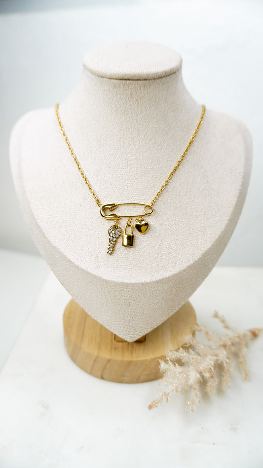 Brooch Key Necklace